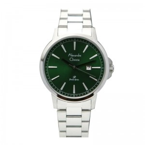 Alexandre Christie AC 1014 Silver Green Steel Man MDBSSGN
